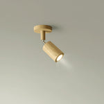 Ceiling Light Solid Wood Adjustable Head E27 LED Compatible