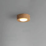 Ceiling Light Walnut Wood Energy-Efficient LED