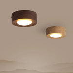 Ceiling Light Walnut Wood Integrated LED Spotlight