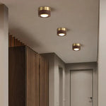 Ceiling Light Walnut Wood Integrated LED Spotlight