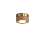 Ceiling Light Walnut Wood Integrated LED Spotlight