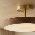 Ceiling Light Wooden Low-Profile Three Adjustable Light Tones
