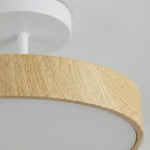 Ceiling Light Wooden Low-Profile Three Adjustable Light Tones