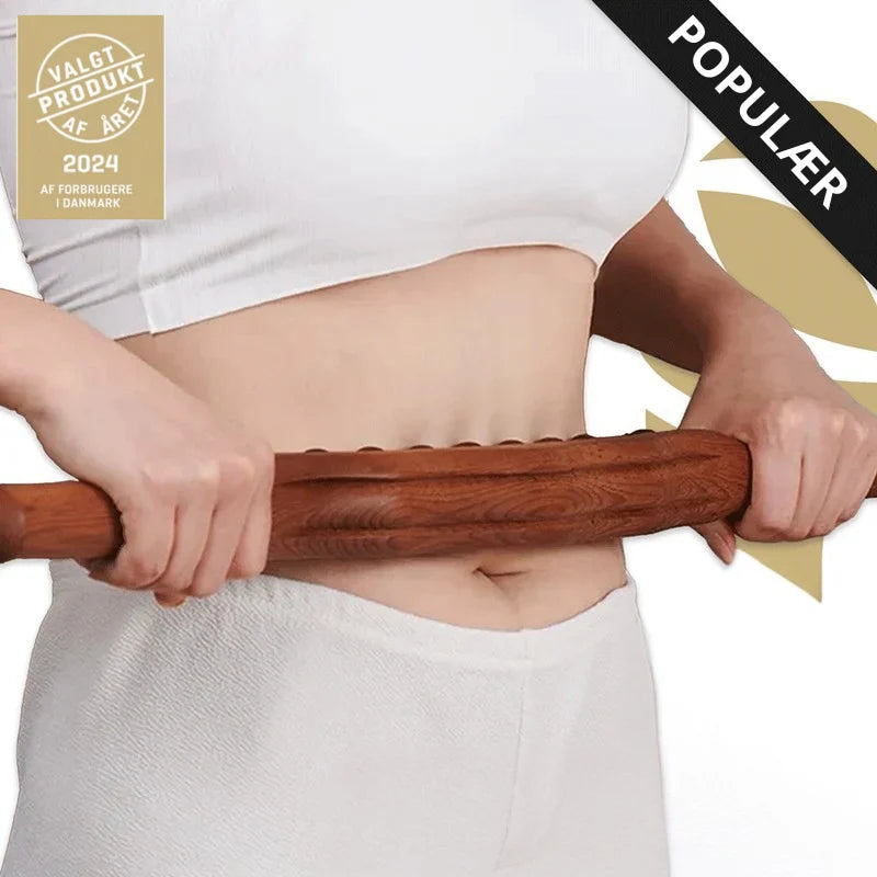 Cellulite Massage Roller Natural Wood Deep Stimulation