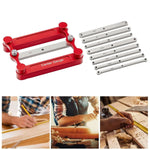 Center Marking Gauge Adjustable Stainless Steel Nine Interchangeable Strips