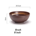 Ceramic Bowl Crackle Glaze 33.8 Fl Oz Capacity