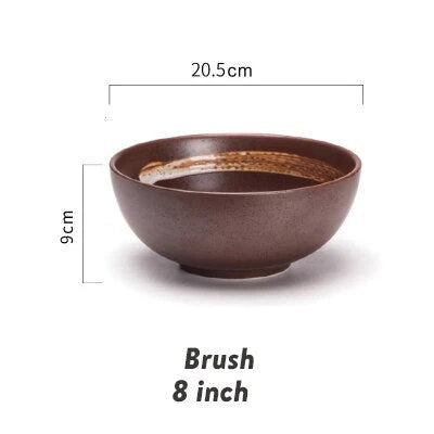 Ceramic Bowl Crackle Glaze 33.8 Fl Oz Capacity