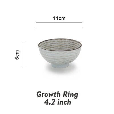 Ceramic Bowl Crackle Glaze 33.8 Fl Oz Capacity