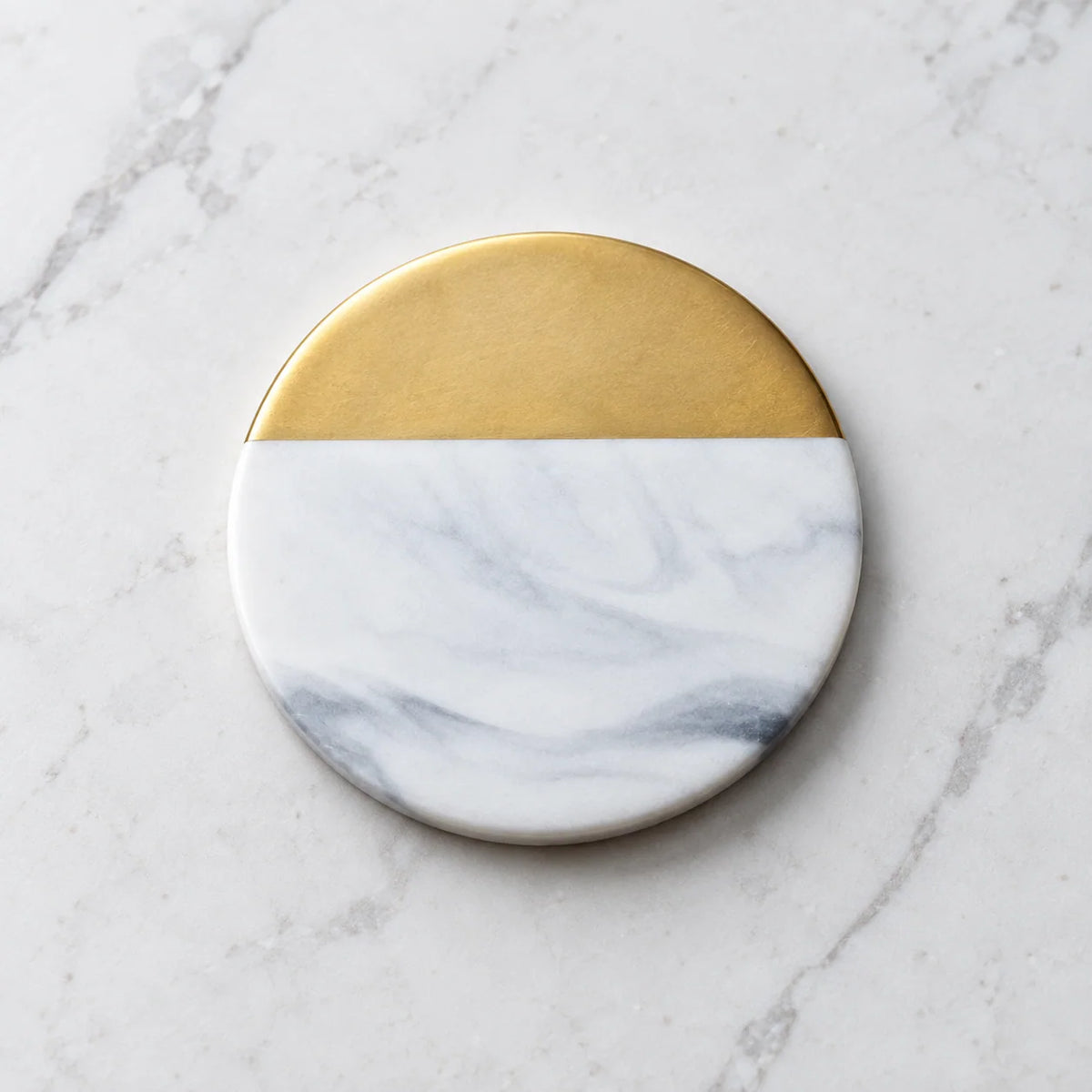 Ceramic Coaster Marble Stripe Design