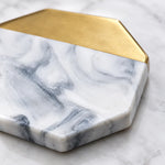 Ceramic Coaster Marble Stripe Design