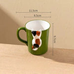 Ceramic Coffee Mug Climbing Cat Design Ergonomic Handle 11.8 Fl Oz