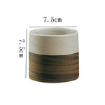 Ceramic Coffee Mug Japanese Retro Design 6.4 Oz
