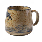 Ceramic Cup Porcelain With Lid And Spoon 12.9 Oz