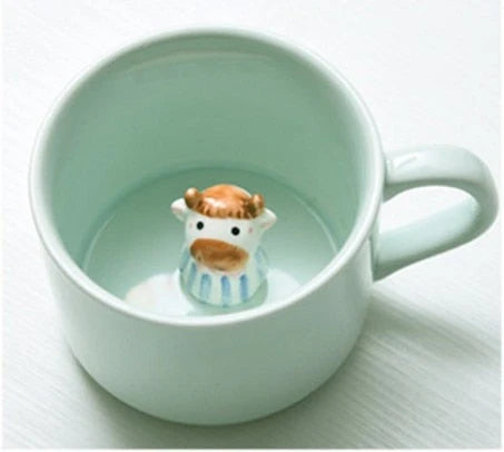 Ceramic Mug 3D Animal Design Handcrafted Dishwasher Safe