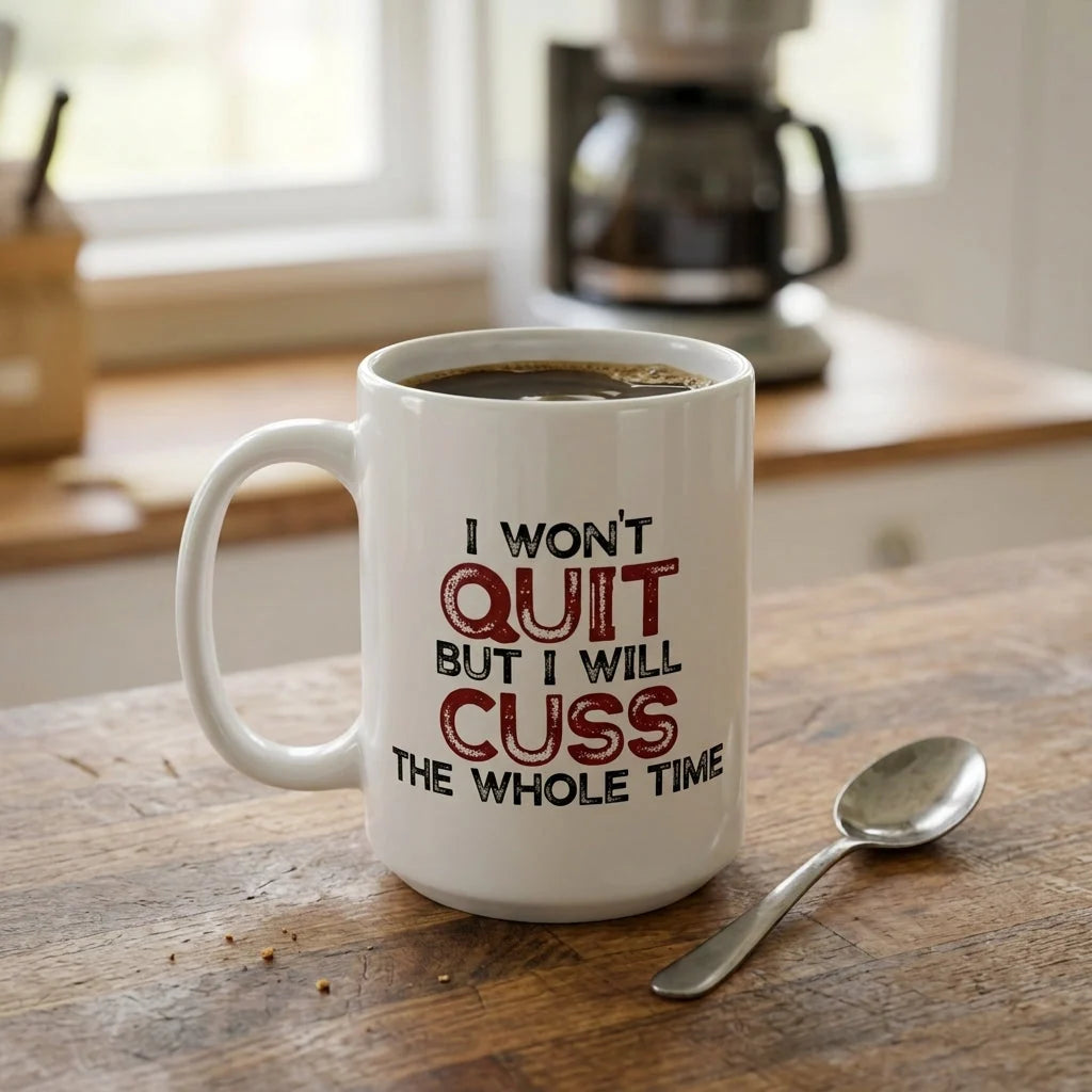 Ceramic Mug Funny Quote Microwave & Dishwasher Safe