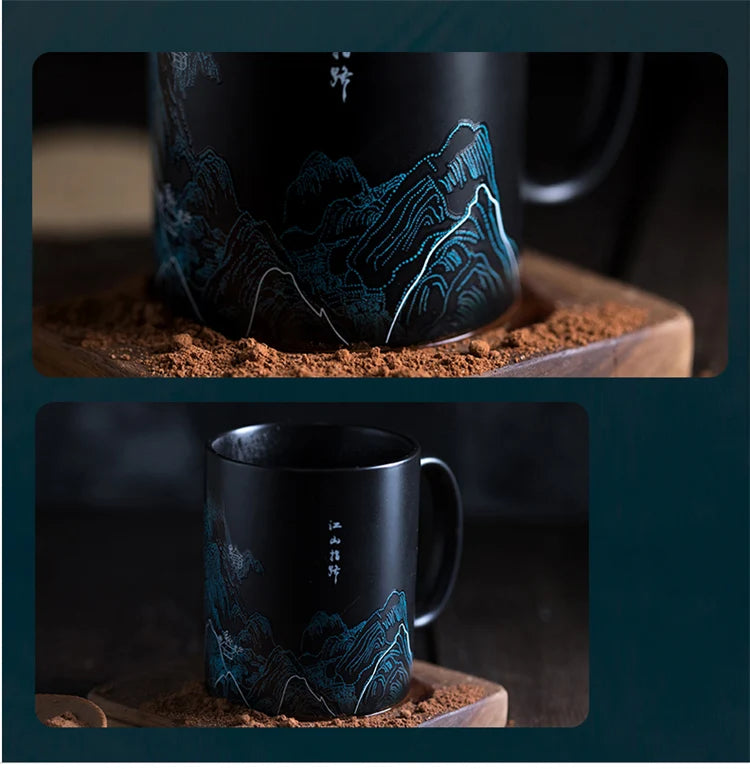 Ceramic Mug Heat-Activated Color-Changing 11.5 Oz