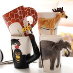 Ceramic Mug Porcelain Jungle Design 13.5 Fl Oz
