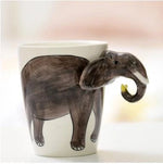 Ceramic Mug Porcelain Jungle Design 13.5 Fl Oz