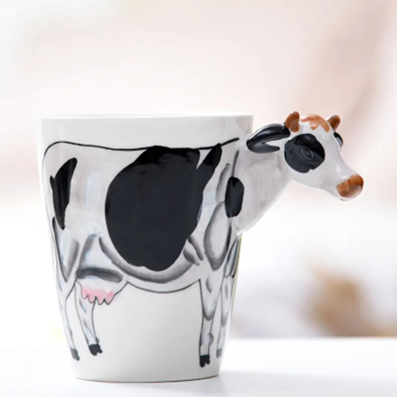 Ceramic Mug Porcelain Jungle Design 13.5 Fl Oz