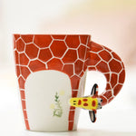 Ceramic Mug Porcelain Jungle Design 13.5 Fl Oz