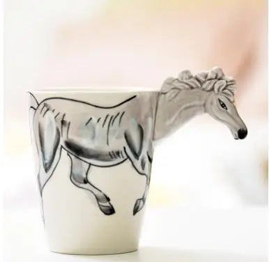 Ceramic Mug Porcelain Jungle Design 13.5 Fl Oz