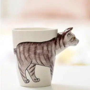 Ceramic Mug Porcelain Jungle Design 13.5 Fl Oz