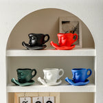 Ceramic Mug Sculpted Face Design Dishwasher Safe