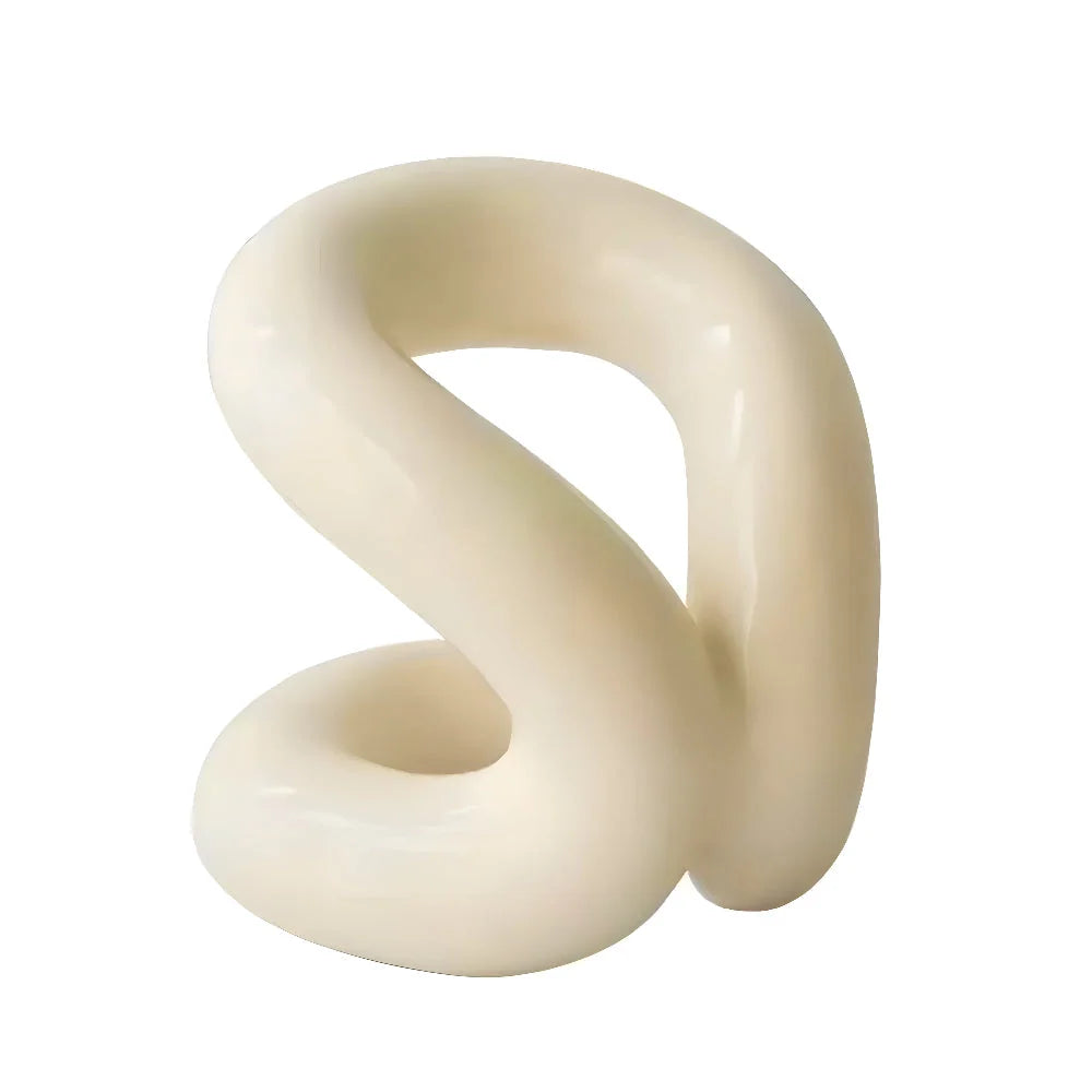 Ceramic Organizer Rope-Knot Design Space-Saving Shape