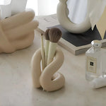 Ceramic Organizer Rope-Knot Design Space-Saving Shape