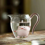 Ceramic Pig Figurine Miniature Tea Tray Decoration
