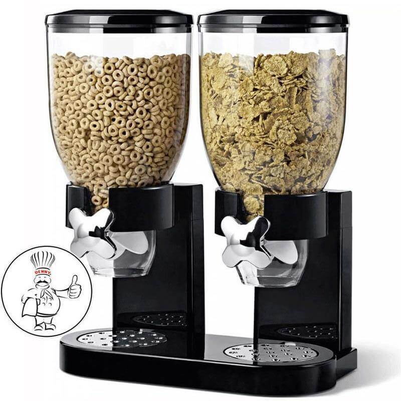 Cereal Dispenser Single-Serve Push Button