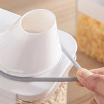 Cereal & Grain Storage Container Clear Stackable Flip-Top Lid