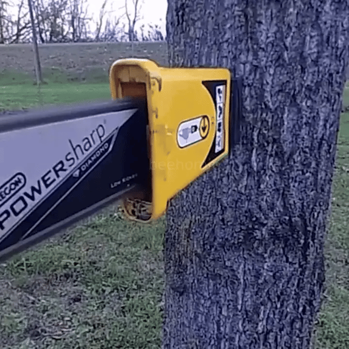 Chainsaw Sharpener Portable Clamp Mount Replaceable Grinding Stone