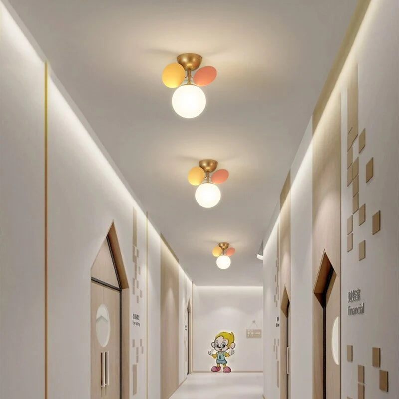 Chandelier Flower Branch Semi-Flush LED