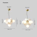 Chandelier Flower Branch Semi-Flush LED