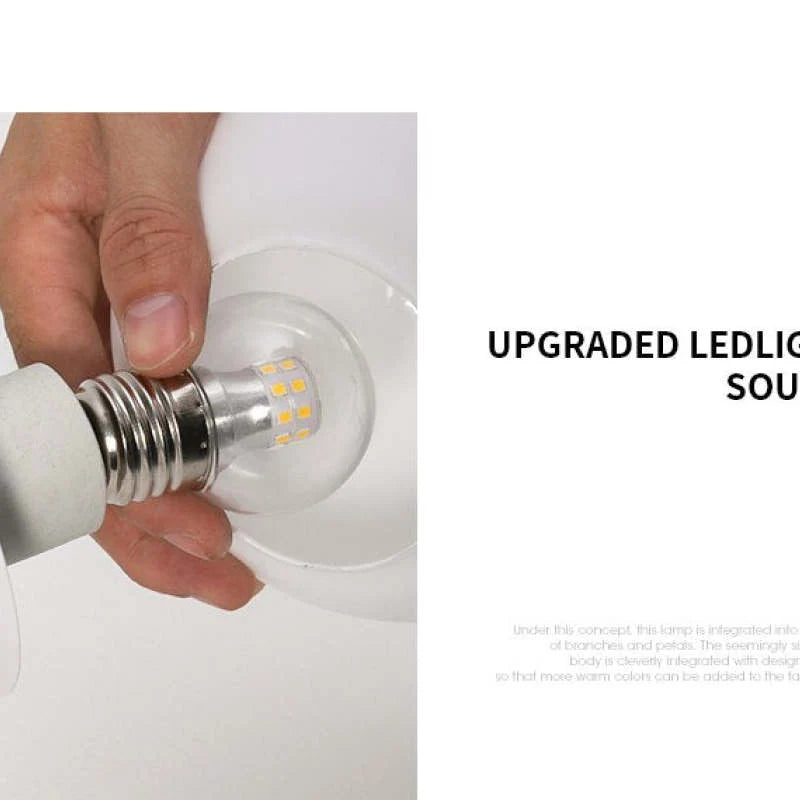 Chandelier Flower Branch Semi-Flush LED