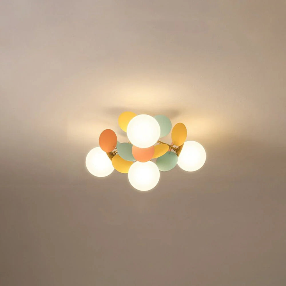 Chandelier Flower Branch Semi-Flush LED