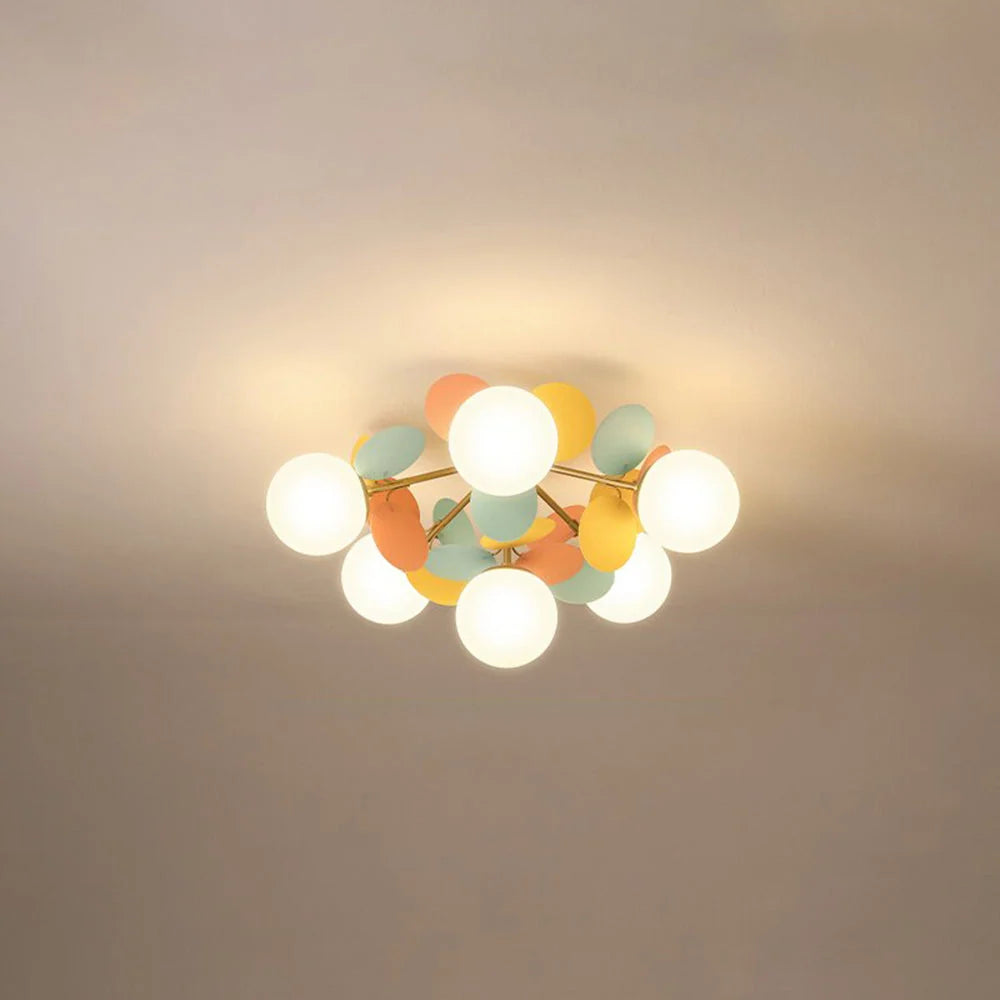Chandelier Flower Branch Semi-Flush LED