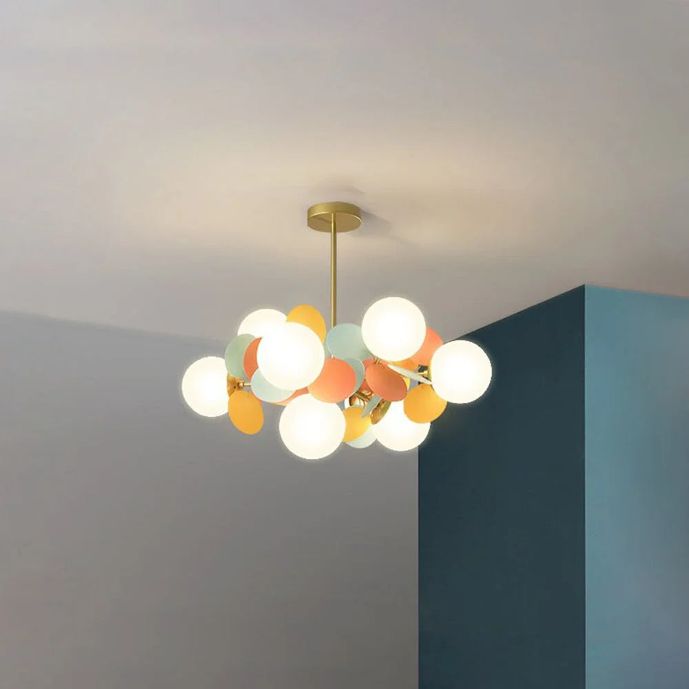 Chandelier Flower Branch Semi-Flush LED