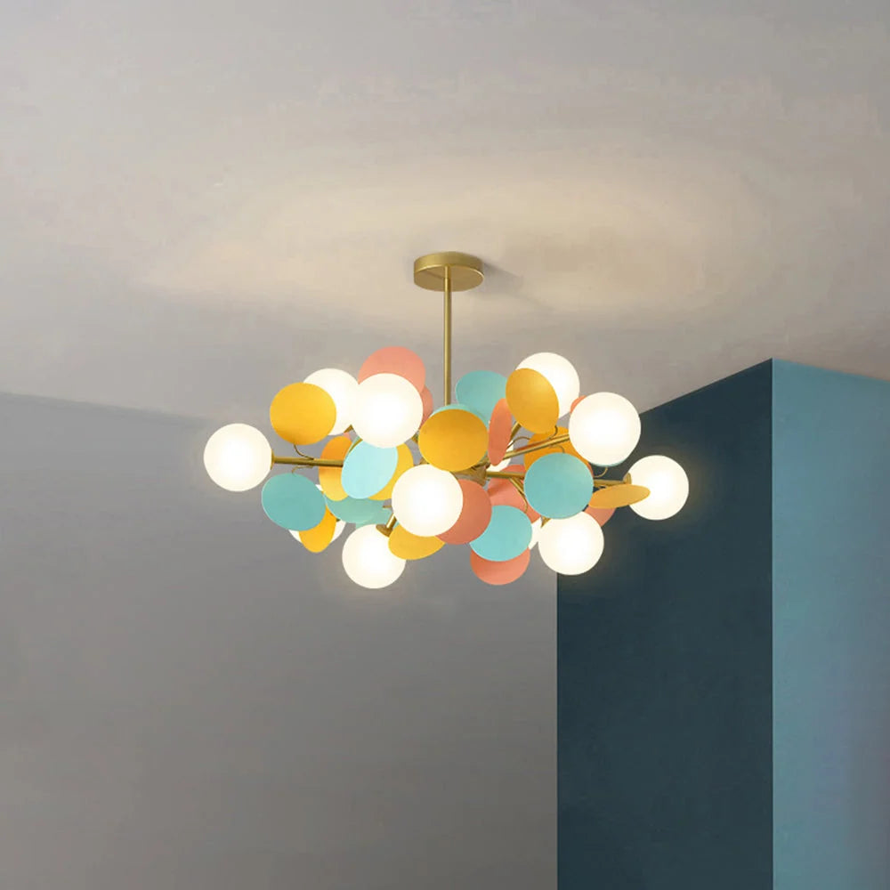 Chandelier Flower Branch Semi-Flush LED