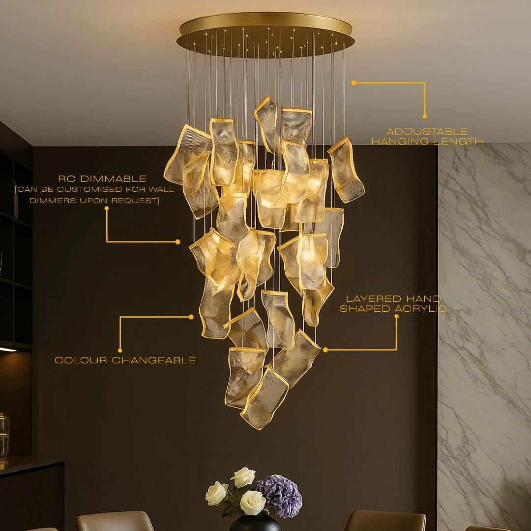 Chandelier LED Dimmable Indoor & Outdoor