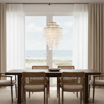 Chandelier Layered Shell Design Adjustable LED Light