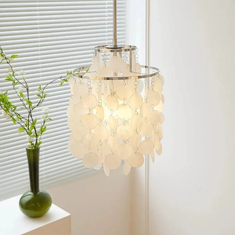 Chandelier Layered Shell Design Adjustable LED Light