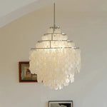 Chandelier Layered Shell Design Adjustable LED Light