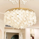 Chandelier Layered Shell Design Adjustable LED Light