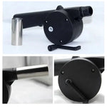 Charcoal Grill Fan Hand-Operated Lightweight Plastic
