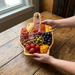 Charcuterie Board Wood Middle Finger Design