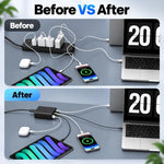 Charger 200W Six-Port Fast Charging for Multiple Devices