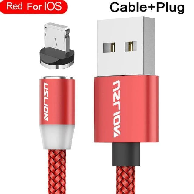 Charging Cable Magnetic Nylon-Braided With LED Indicator
