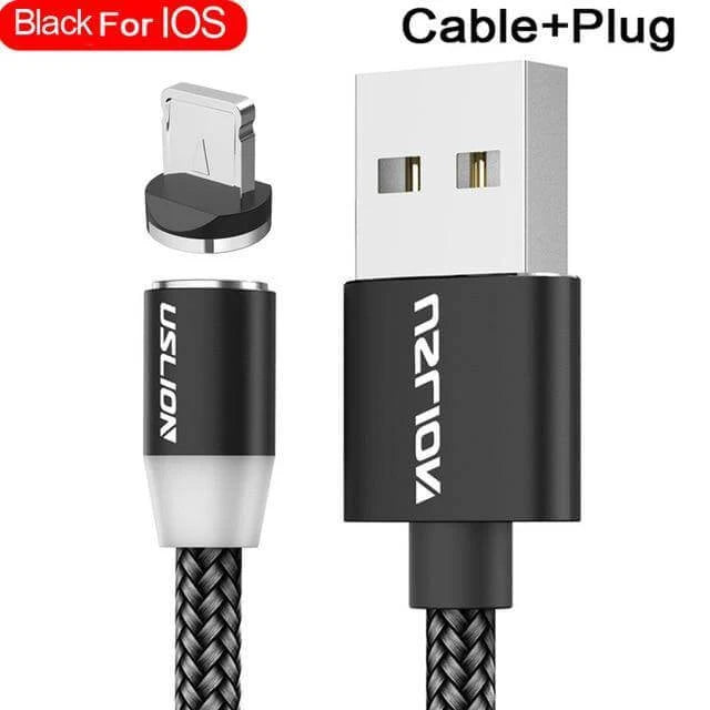 Charging Cable Magnetic Nylon-Braided With LED Indicator
